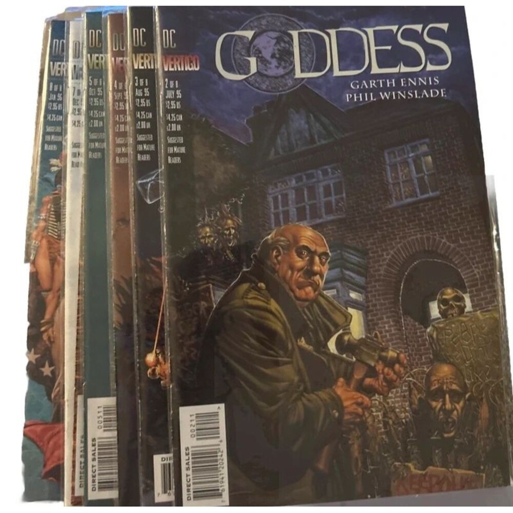 DC Vertigo Comics Goddess # 2-8 Garth Ennis VF/NM 1995